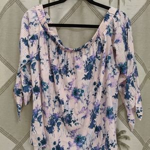 Floral Off the Shoulder Blouse